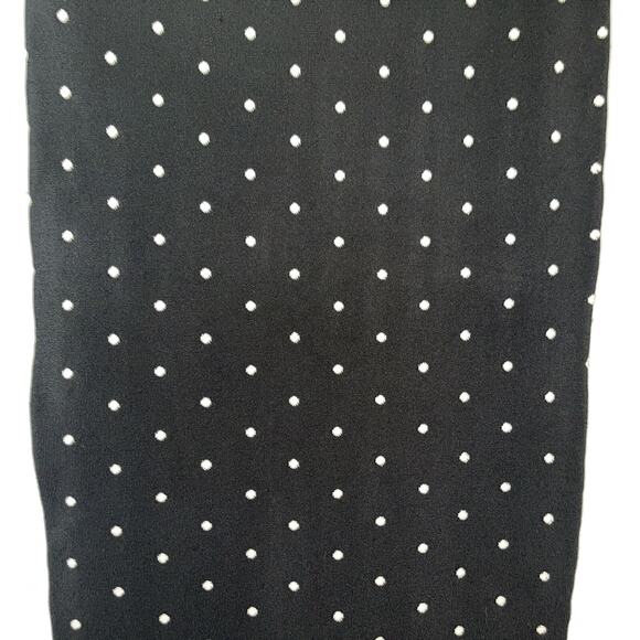 Torn By Ronny Kobo Black& White High Waist Polka Dot bodycon Skirt Size XS - Picture 4 of 8